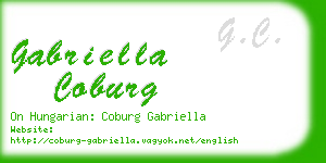 gabriella coburg business card